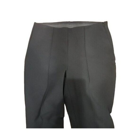 Chico's Pants Ponte Knit Black Mid-rise Side Zip Stretch Women's  Short 6 - Picture 2 of 9